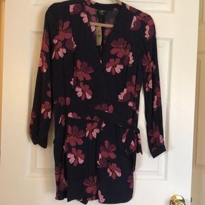 The Loft floral romper in Fall Colors